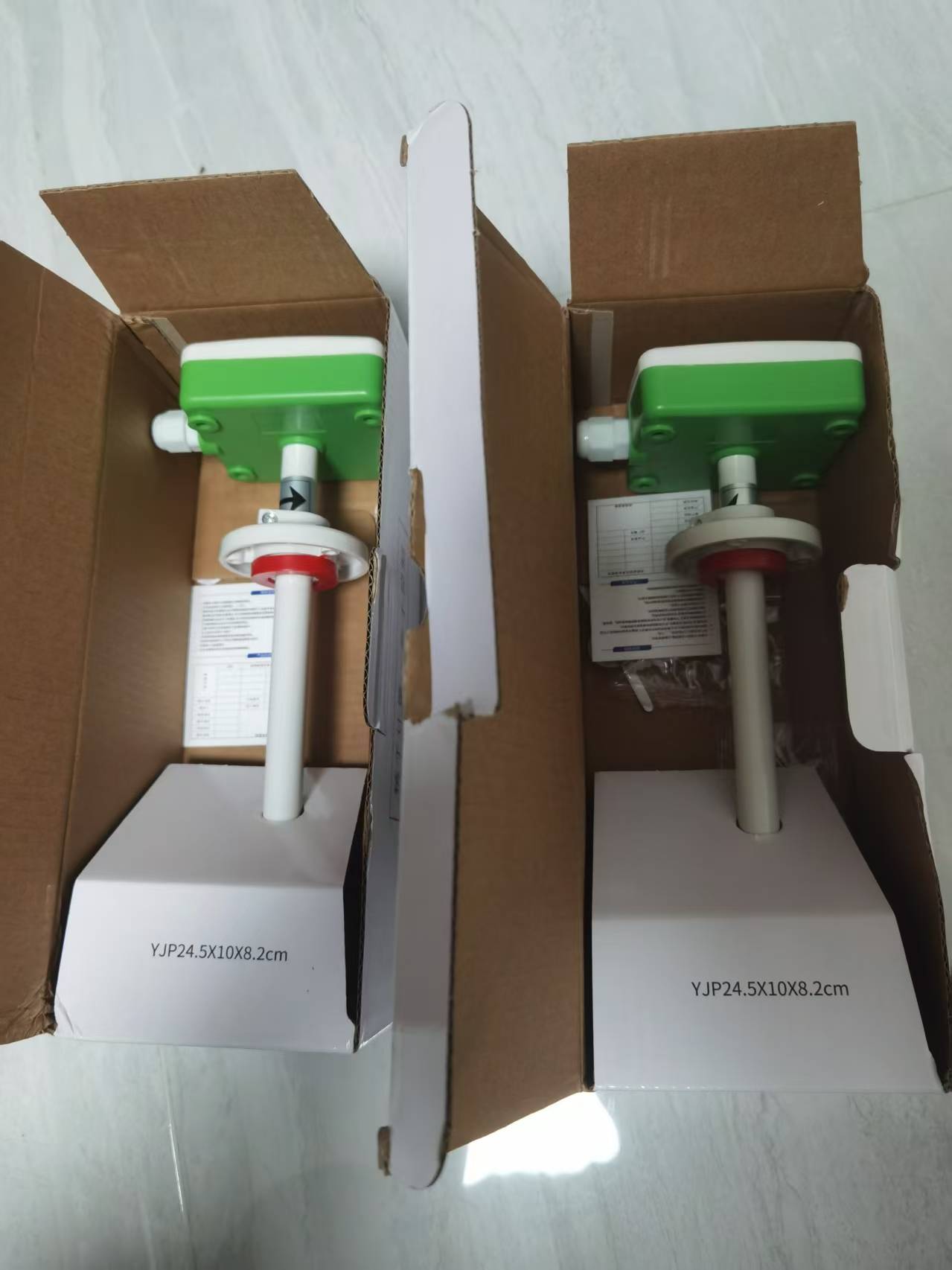 管道式风速变送器2套发货!